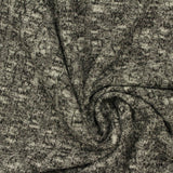 Black Heathered-Marl Rib Knit, Viscose-Poly — photo 3