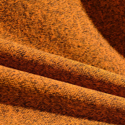 Orange Marl French Terry, Polyester, 383 gsm