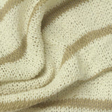 Cream Horizontal-Stripe Chunky Knit, Poly-Cotton — photo 3