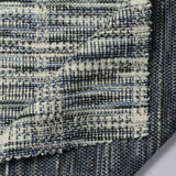Heathered Blue Marl Chunky Knit, Poly-Cotton — photo 3