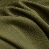 100% Viscose Crepe Fabric, 130 gsm, 128 cm — Khaki — photo 3