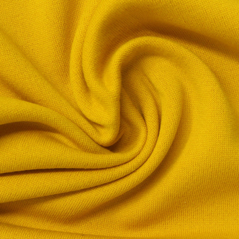 100% Polyester Fleece Fabric, 160 gsm, 150 cm — Yellow
