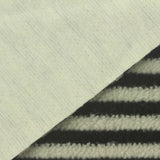 Black Horizontal-Stripe Knit, Poly-Cotton — photo 3