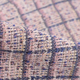 Plaid Polyester Viscose Metallic Interlock Knit Fabric, 459 gsm, 170 cm — Grey — photo 3