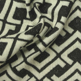Off-White Geometric Jacquard, Poly-Viscose — photo 3