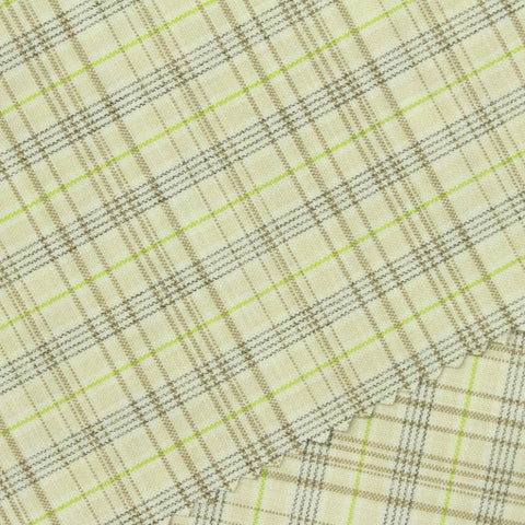 Green Vertical-Stripe Woven, Poly-Viscose