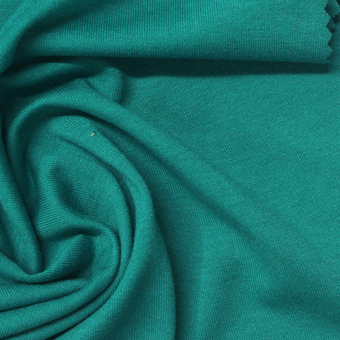 Polyester Cotton Blend Jersey Knit Fabric, 165 gsm, 180 cm — Green