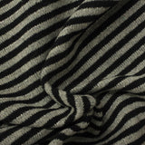 Grey Horizontal-Stripe Chunky Knit, Polyester — photo 3