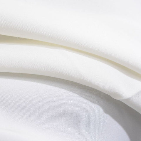 100% Polyester Woven Fabric, 185 gsm, 150 cm — White
