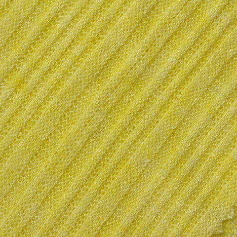 Viscose Polyester Blend Rib Knit Fabric, 168 gsm, 150 cm — Yellow