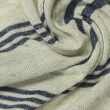 Dark Grey Horizontal-Stripe Chunky Knit, Poly-Linen — photo 3