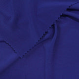 Polyester Stretch ITY Knit Fabric, 205 gsm, 165 cm — Blue — photo 3