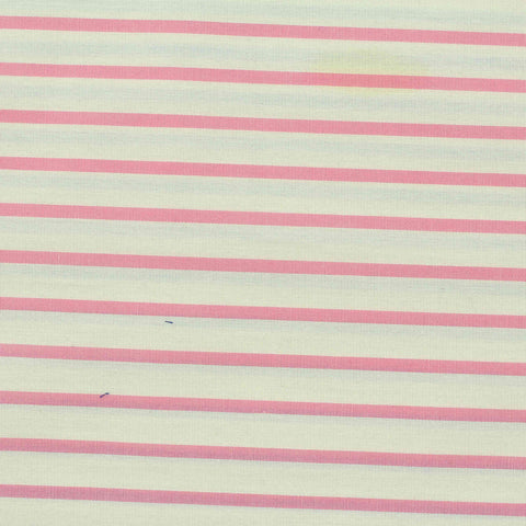 Pink Diagonal-Stripe Poplin, Cotton