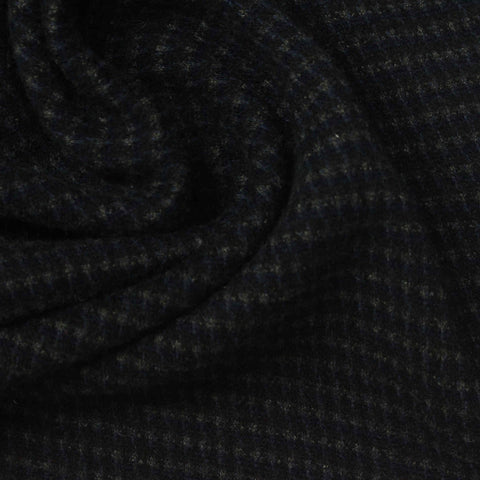 Dark Grey Marl Interlock Knit, Poly-Cotton, 330 gsm