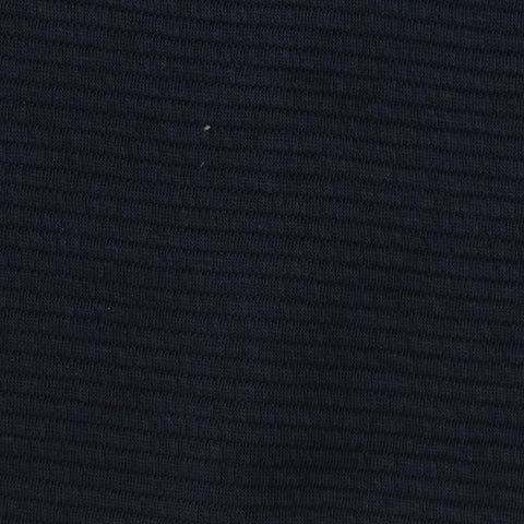 Cotton Polyester Stretch Knit Fabric, 250 gsm, 160 cm — Navy