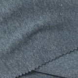Blue-Grey Marl Rib Knit, Poly-Cotton — photo 3