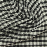 Plaid Polyester Stretch Crepe Fabric, 120 gsm, 160 cm — Multi — photo 3