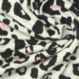 Black Leopard Jersey Knit, Viscose — photo 3
