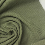 Polyester Viscose Stretch Rib Knit Fabric, 235 gsm, 155 cm — Green — photo 3