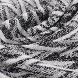 Black Zigzag Chunky Knit, Polyester — photo 3