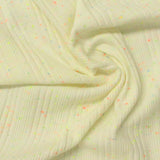 Cream Marl Rib Knit, Cotton-Poly — photo 3