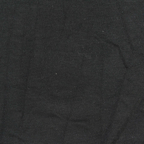 Polyester Acrylic Blend Stretch Jersey Knit Fabric, 140 gsm, 185 cm — Black