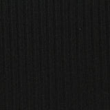 Black Rib Knit, Polyester — photo 3