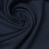 Polyester Viscose Blend Stretch Piqué Knit Fabric, 173 gsm, 170 cm — Navy — photo 3