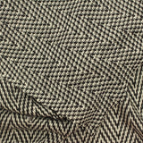 Black Chevron Chunky Knit, Cotton-Poly — photo 3