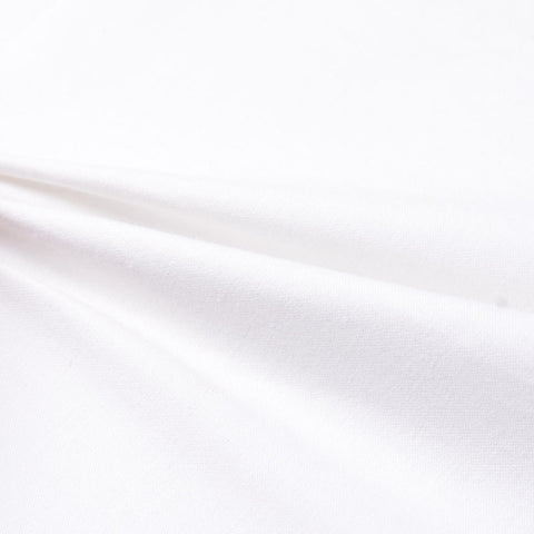 Cotton Stretch Sateen Fabric, 140 cm — White