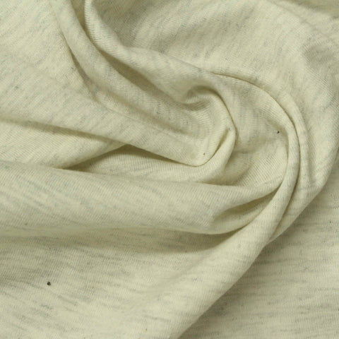 Light Grey Marl Jersey Knit, Cotton-Poly, 150 gsm
