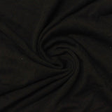 Polyester Stretch Rib Knit Fabric, 249 gsm, 165 cm — Black — photo 3