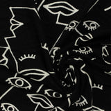 Jacquard Viscose Stretch Knit Fabric, 190 gsm, 152 cm — Black — photo 3