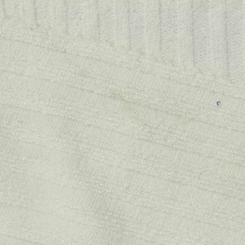 Polyester Stretch Rib Knit Fabric, 282 gsm, 159 cm — White