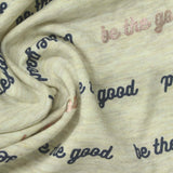 Printed Polyester Viscose Stretch French Terry Fabric, 200 gsm, 160 cm — Yellow — photo 3