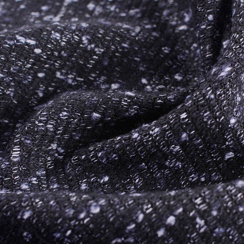 Dark Grey Marl Interlock Knit, Polyester, 230 gsm