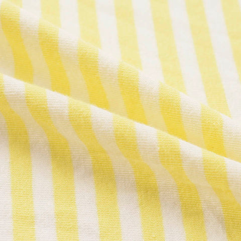 Yellow Horizontal-Stripe Knit, Cotton, 150 gsm, ref EF-12206