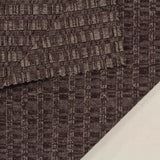 Dark Brown Bands Rib Knit, Cotton-Poly — photo 3