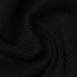 Polyester Cotton Stretch Rib Knit Fabric, 510 gsm — Navy — photo 3
