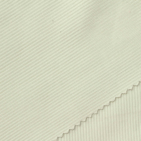 Modal Polyester Stretch Rib Knit Fabric, 380 gsm, 132 cm — Beige
