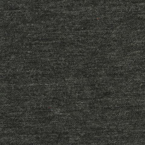 Dark Grey Heathered-Marl Scuba Knit, Poly-Viscose, 260 gsm