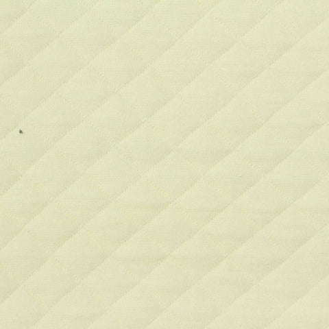 Light Yellow Diamond Rib Knit, Cotton-Poly