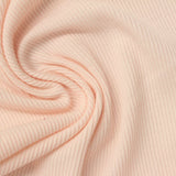 Polyester Stretch Rib Knit Fabric, 280 gsm, 140 cm — Beige — photo 3