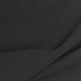 100% Polyester Linen-Look Fabric, 140 gsm, 145 cm — Black — photo 3