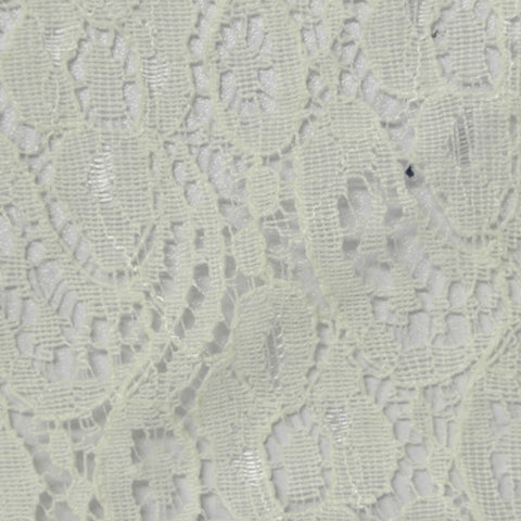 Cream Floral Lace, Cotton-Nylon, 140 cm, ref EF-243170