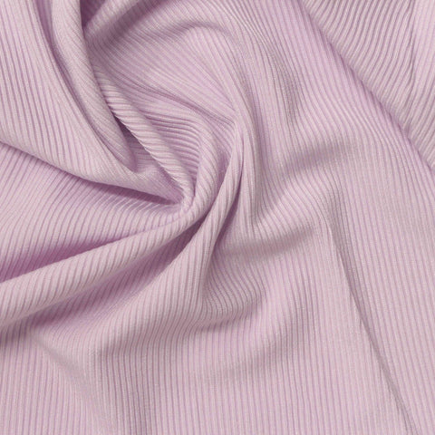 Polyester Stretch Rib Knit Fabric, 180 gsm, 165 cm — Purple