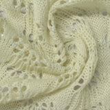 Cream Openwork Pointelle Knit, Poly-Cotton — photo 3