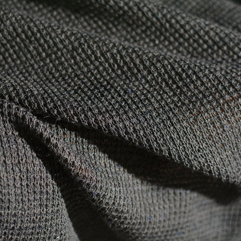 Polyester Waffle Knit Fabric, 197 gsm, 186 cm — Grey