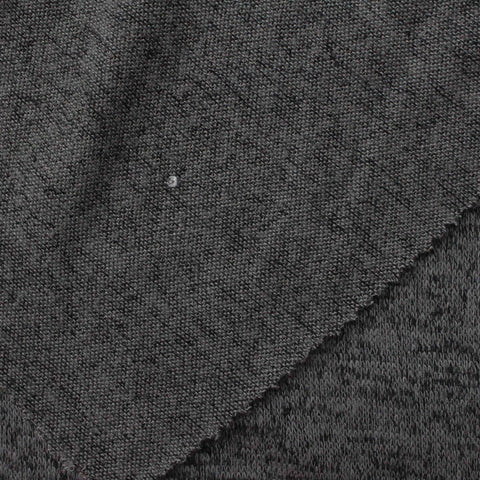 Dark Grey Marl Chunky Knit, 174 gsm