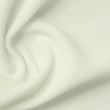 Polyester Stretch Piqué Knit Fabric, 335 gsm, 156 cm — White — photo 3